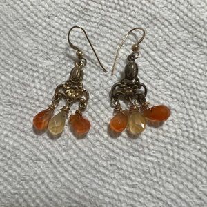 Beautiful Stirling Silver 925 with natural gemstone earring